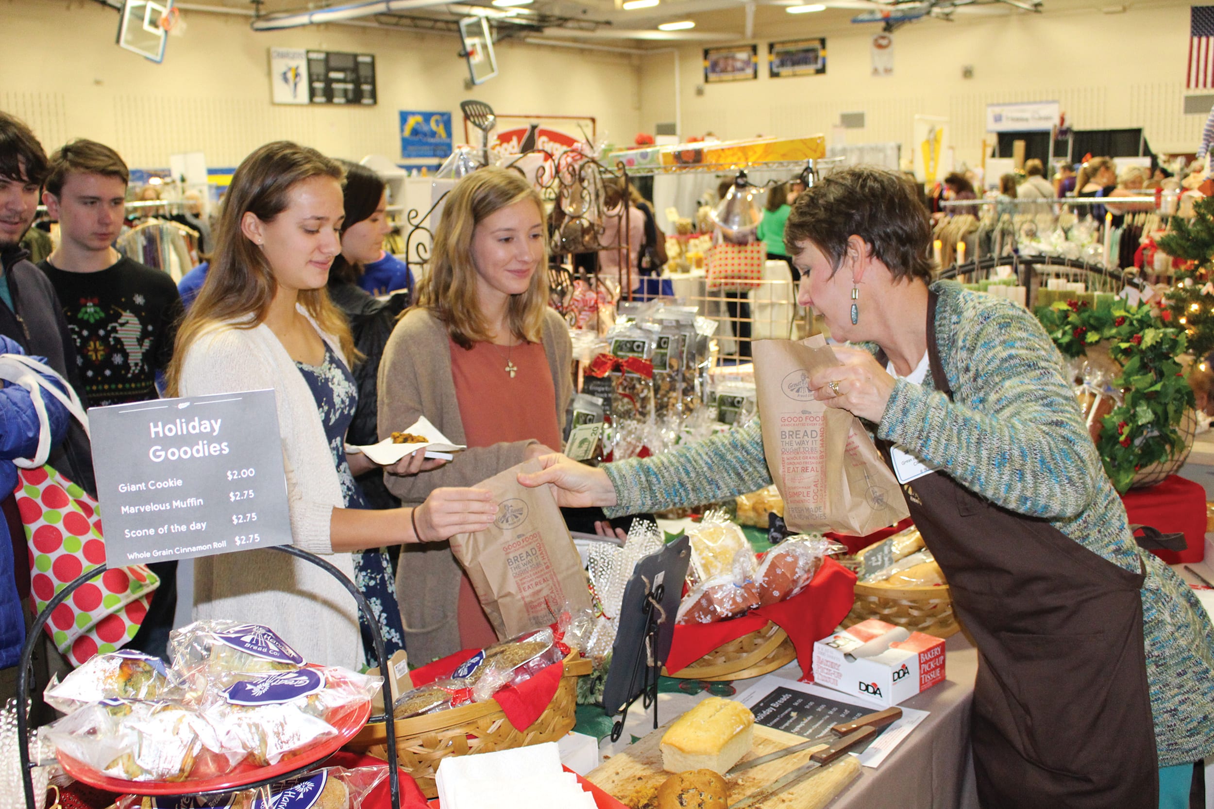 Shoppers at the Holiday Shoppe Fundraiser