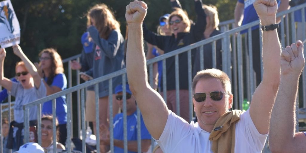 Parent cheering